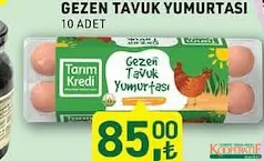 TARIM KREDİ GEZEN TAVUK YUMURTASI 10'LU TARIM KREDİ GEZEN TAVUK YUMURTASI 10'LU